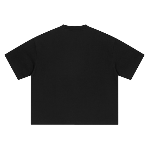 SOJO Black Boxy Oversized T-Shirt