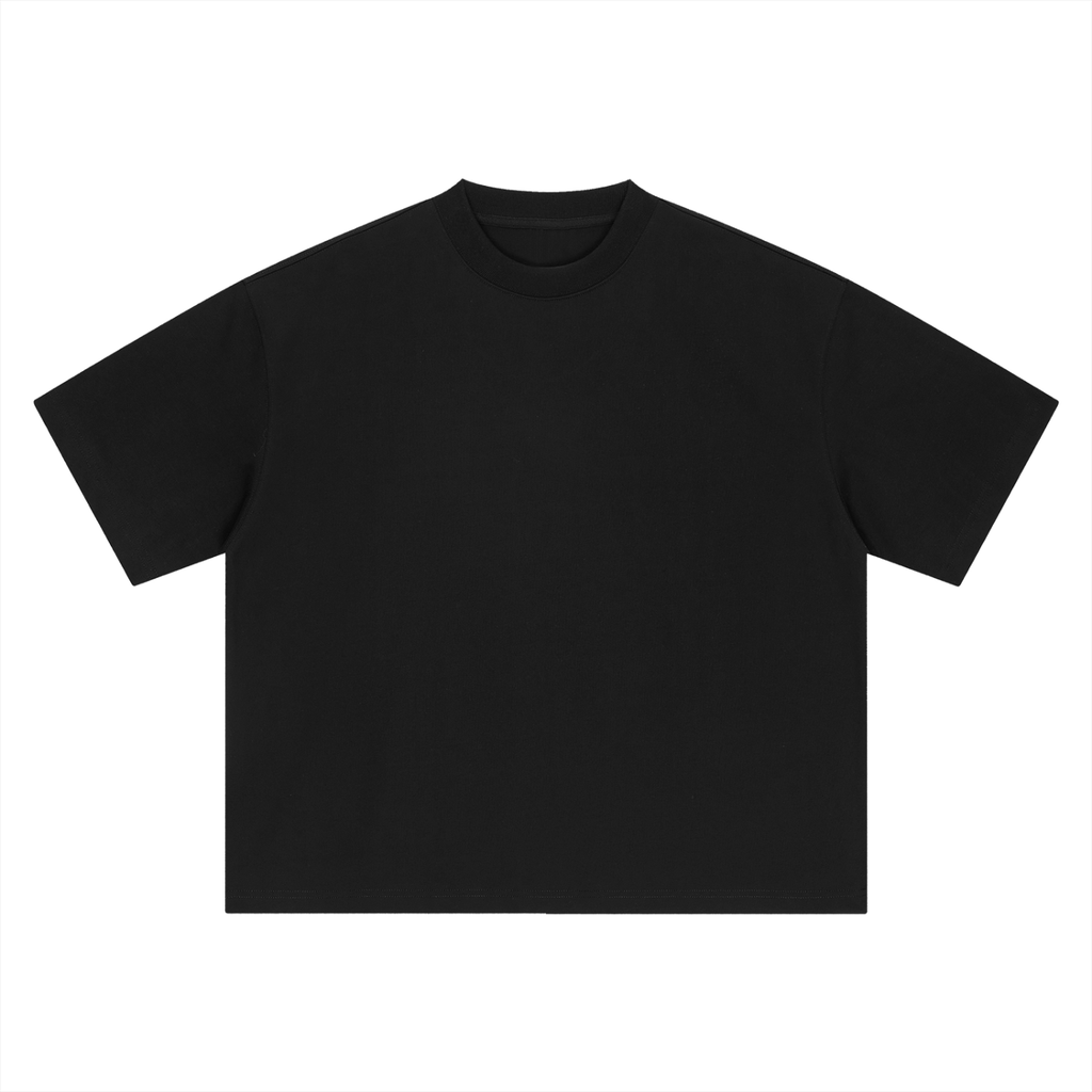SOJO Black Boxy Oversized T-Shirt
