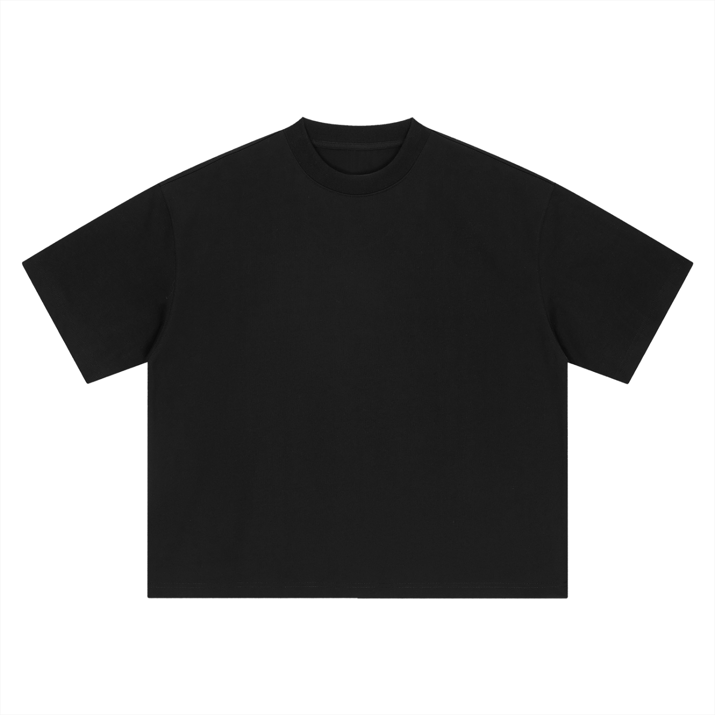 SOJO Black Boxy Oversized T-Shirt